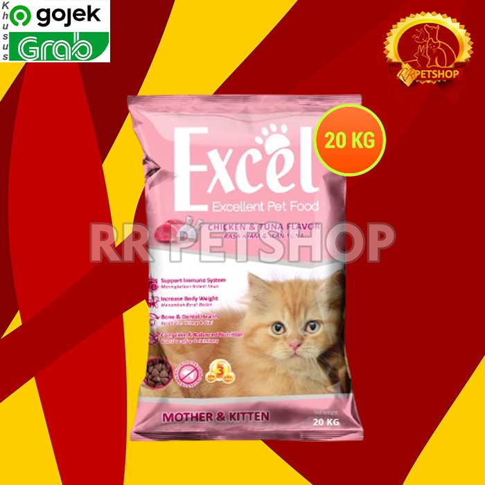 [GOSEND] Makanan Kucing Excel 20 kg / Dry Food Karungan Murah 20kg sak