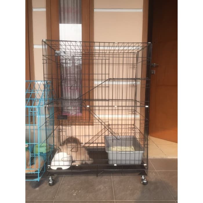 Kandang Kucing 3 Lantai Free Ongkir Pulau Jawa &amp; Bali