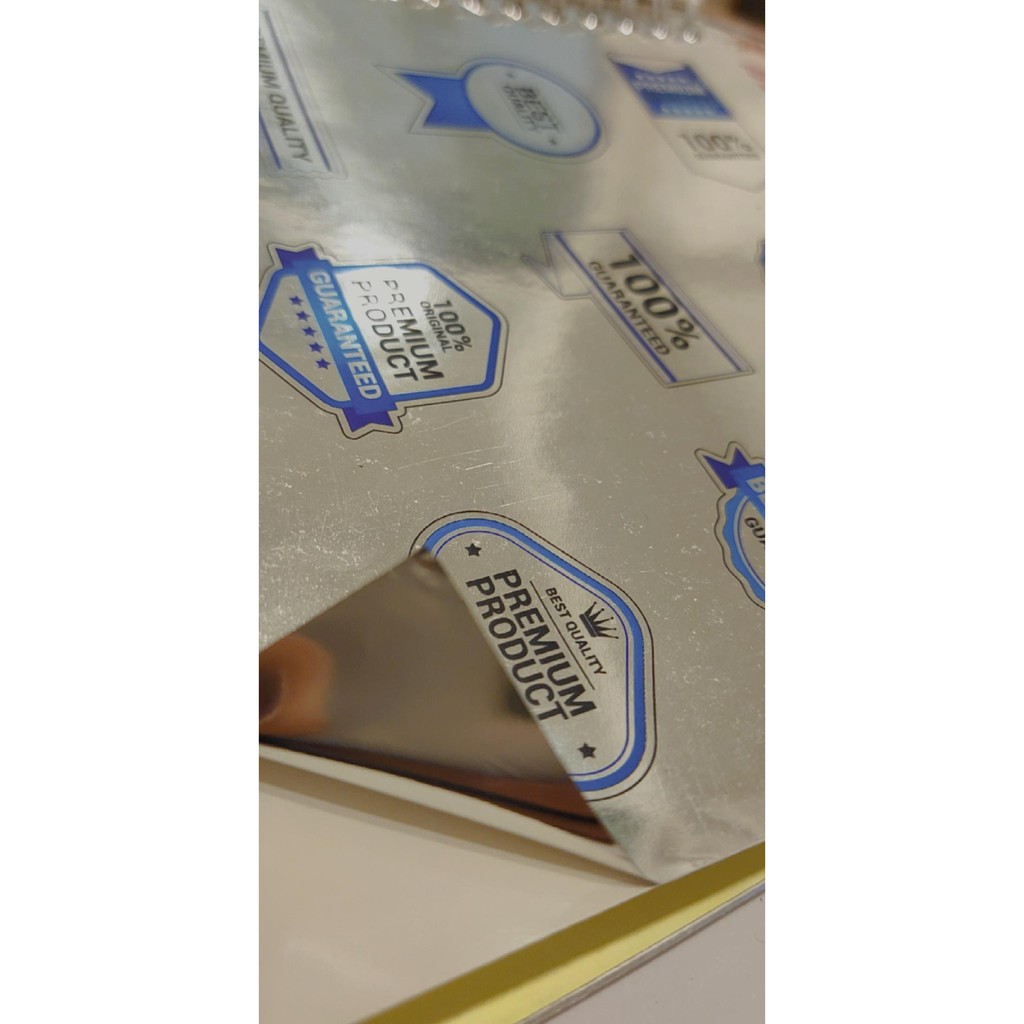 

STIKER SILVER LABEL KEMASAN MURAH FREE DESAIN LANGSUNG JADI