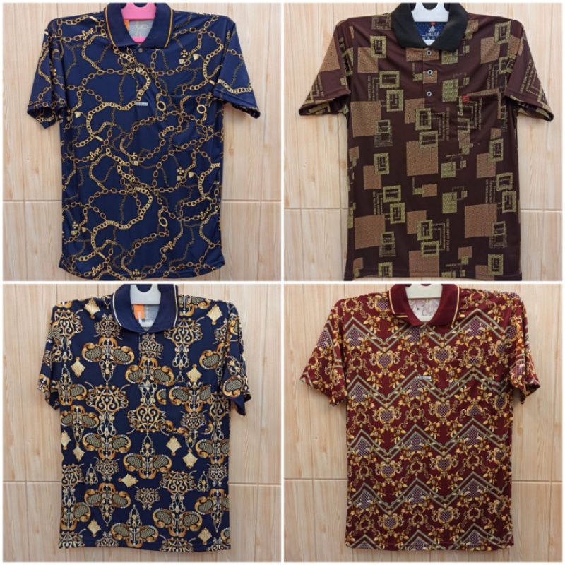 KAOS KERAH KOREA PRIA MOTIF PREMIUM PRINTING