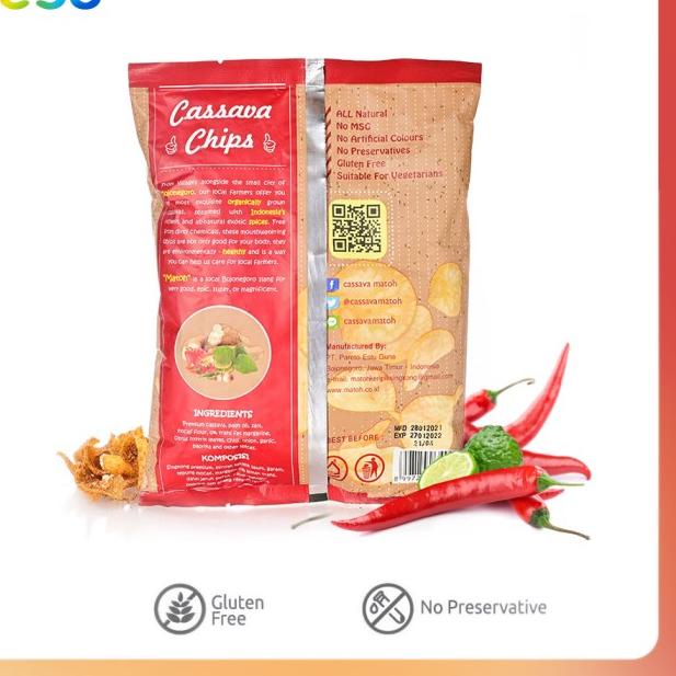

☀ Matoh Cassava Chips Hot 75 g ☏