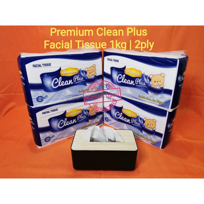 Clean Plus Premium Facial Tissue 1kg / Tisu Wajah / 1000gr Clean Plus 1 kg-2