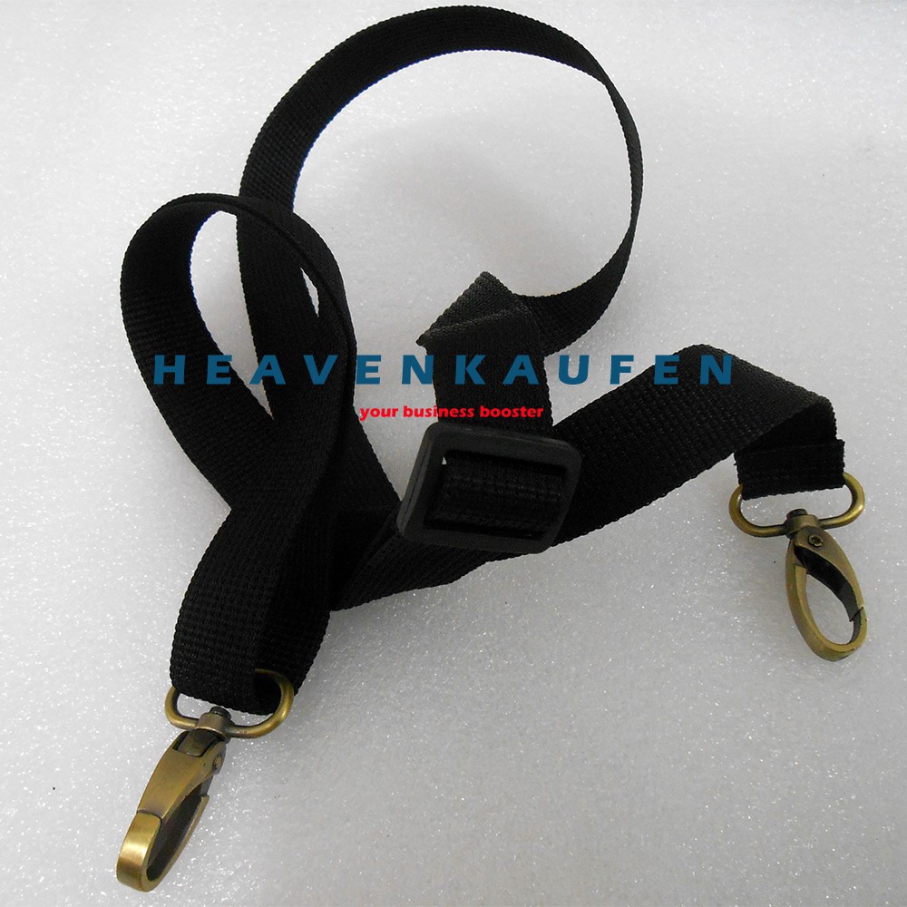Strap Tas / Tali Selempang Tas Pria Warna Hitam Lebar 2,5 cm Kait ATG Bakar