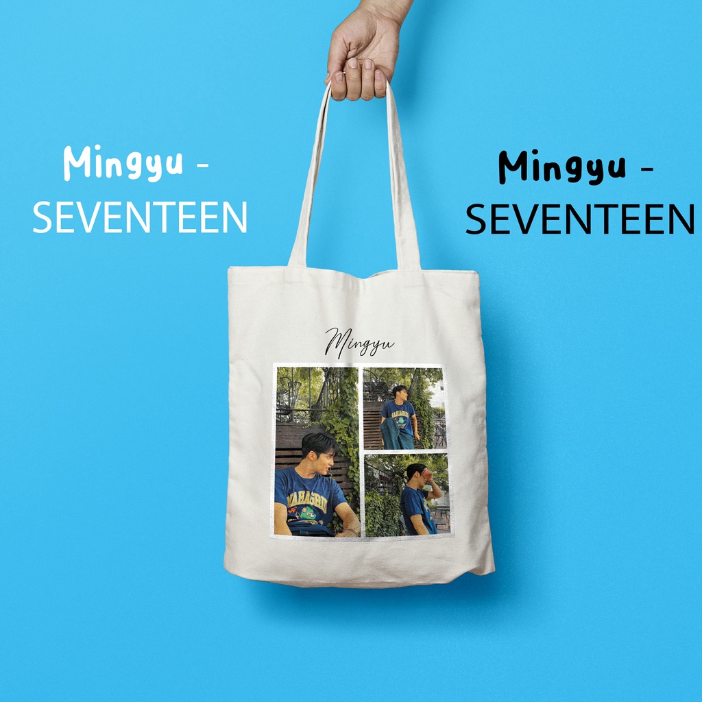 [PAKET SET] TOTEBAG MINGYU SEVENTEEN PAKET SET I MINGYU SEVENTEEN I TAS SEVENTEEN I TOTEBAG SEVENTEE