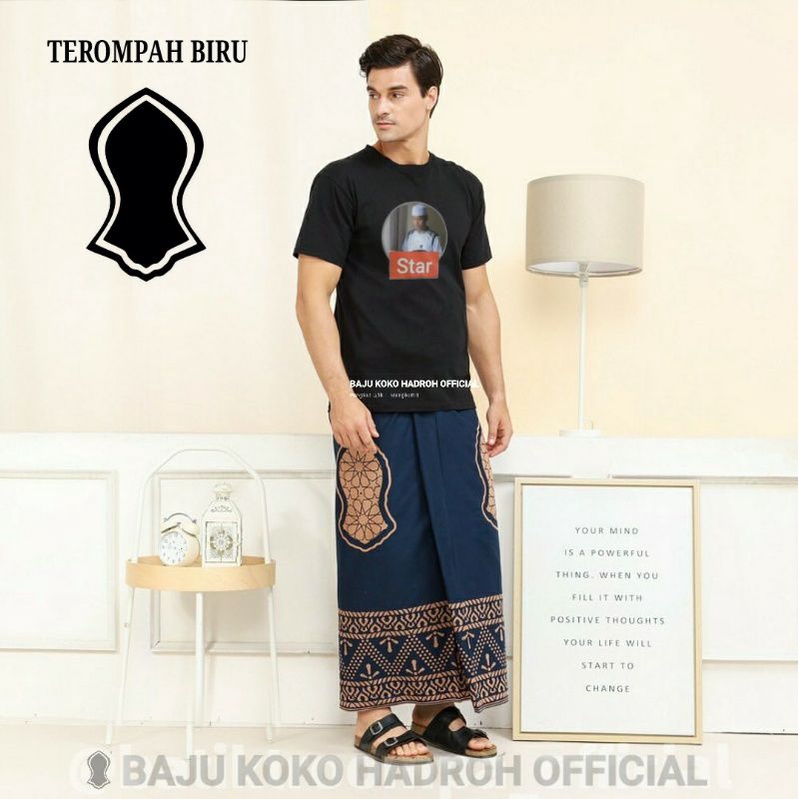 SARUNG PRIA TERBARU MOTIF TEROMPAH / SARUNG SHOLAT / SARUNG DEWASA