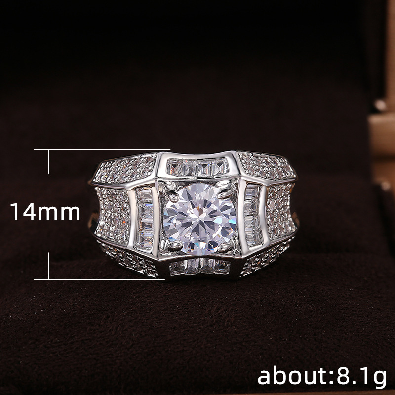 Cincin Kristal Berlian Emas Putih Mewah Naik Emas Perak Pria Wanita Baja Titanium Fashion Kawin Rings Rose Gold Silver