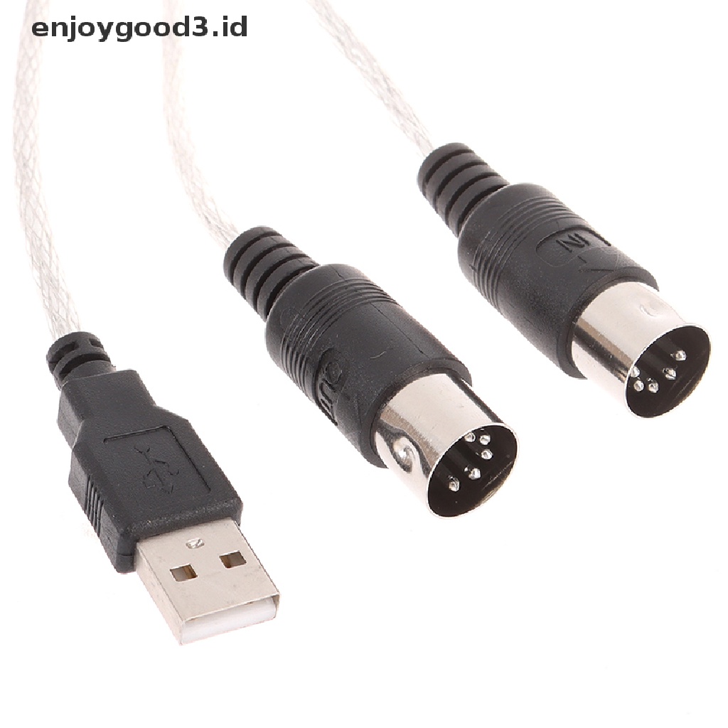 Kabel Adapter Converter Usb In-Out Midi Interface Untuk Pc / Keyboard Musik (Dd)