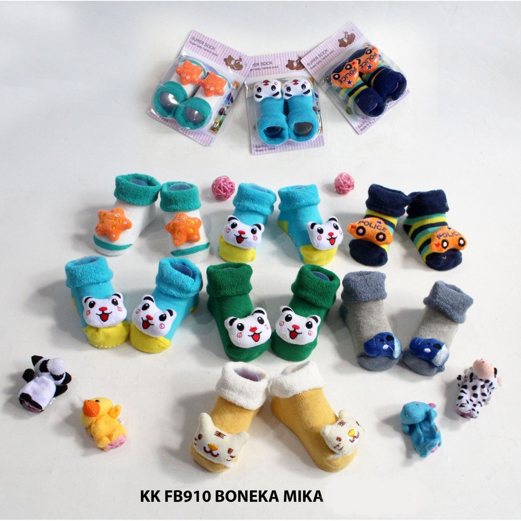 kaos kaki bayi motif boneka SNI | 3D Kemasan Mika