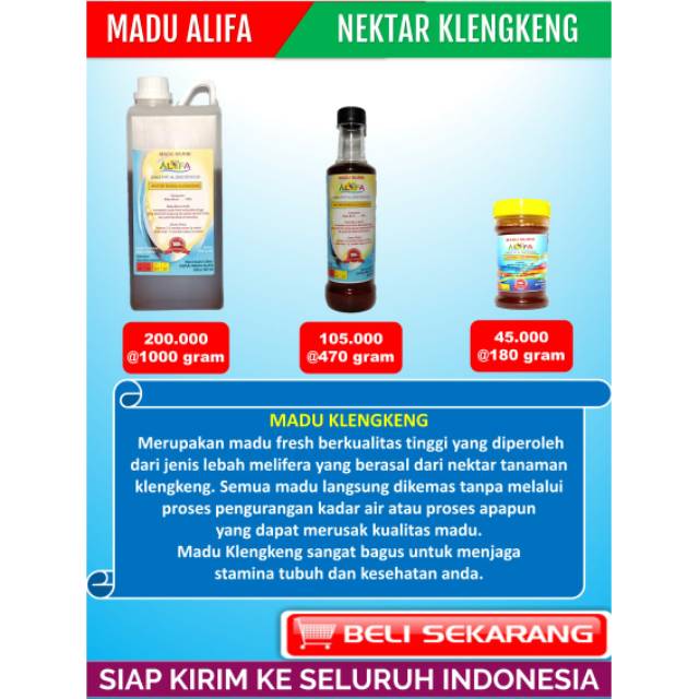 

Madu murni madu klengkeng