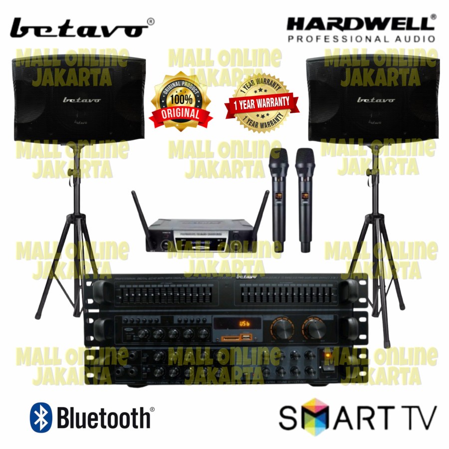 Paket karaoke set 10 inch Betavo Original sound system rumahan