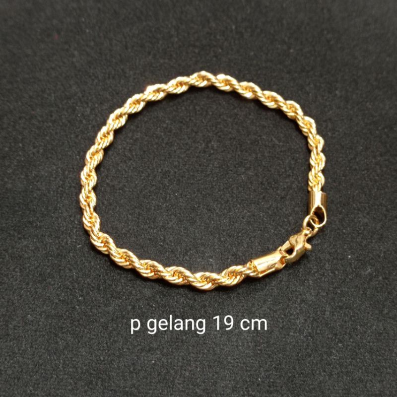 set perhiasan kalung dan gelang tangan, perhiasan xuping mewah