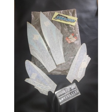 striping stiker sticker lis suzuki black bravo rc100 rc 100 original ori asli