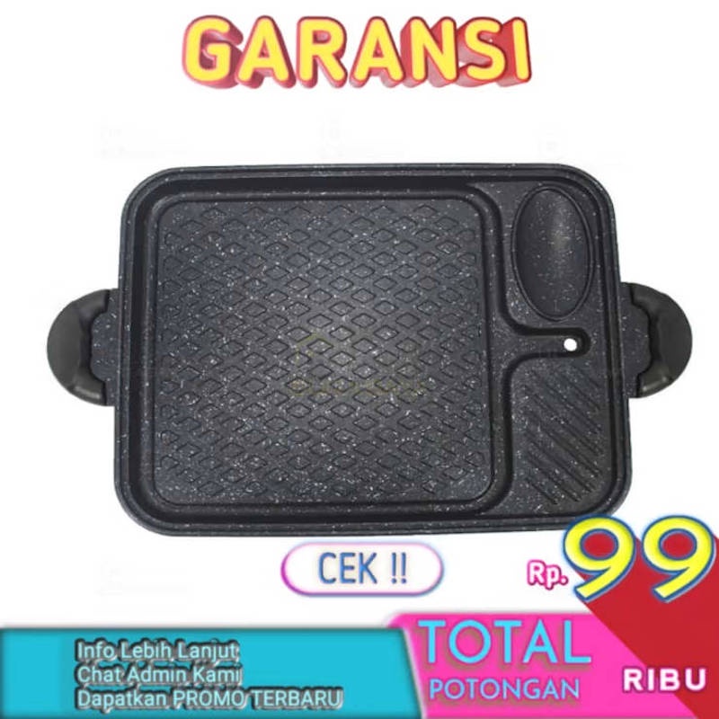 Alat Pemanggang Serbaguna Koki Pan Anti Lengket