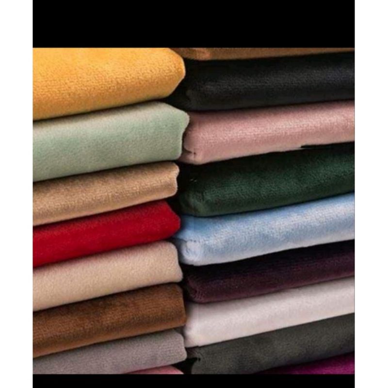 bludru polos,kain bludru polos meteran, bludru meteran