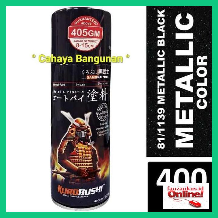 

F6Rtt69- Pilox Samurai Paint 1139 Metallic Black Pylox Hitam Metalic Metalik Se5Wt5-