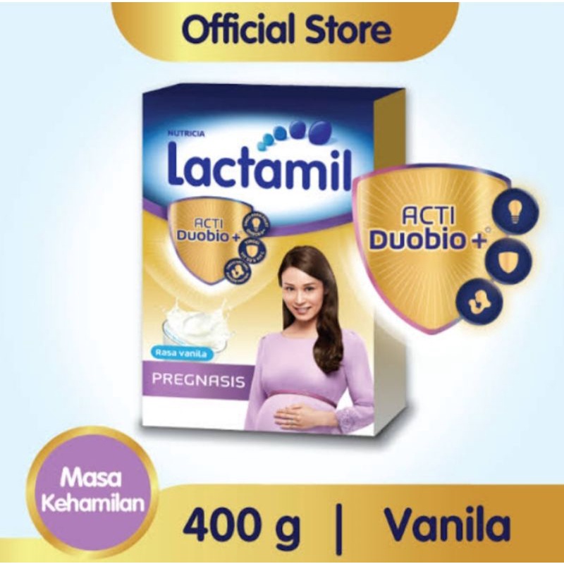 LACTAMIL PREGNASIS CHOK 400LACTAMIL PREGNASIS VAN BOX400
LACTAMIL INISIS COKLAT 400GR