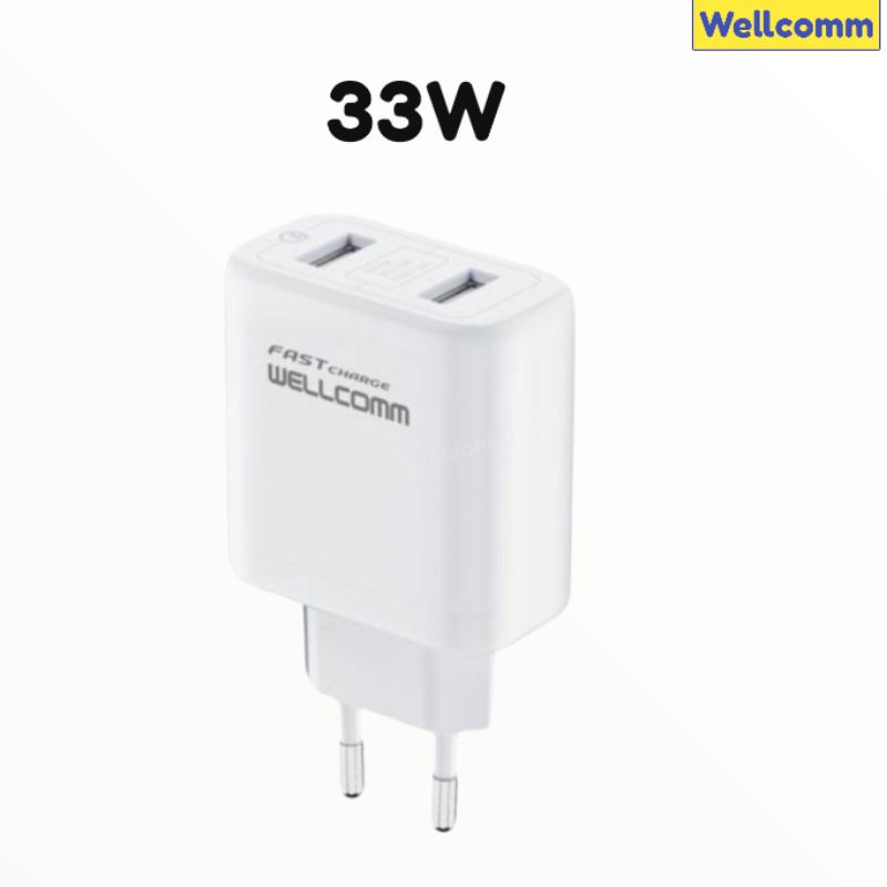 Charger Type-C Dual Fast Charge 36W WELLCOMM Original