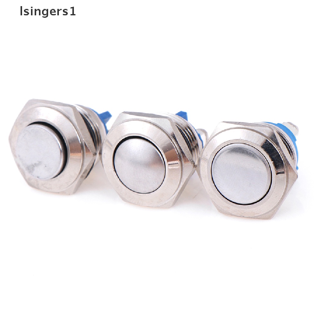 (lsingers1) Tombol Tekan Metal 16mm Tanpa Momentary reset