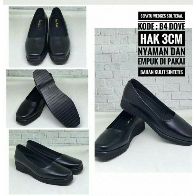 SEPATU DINAS ,WEDGES,BHAYANGKARI