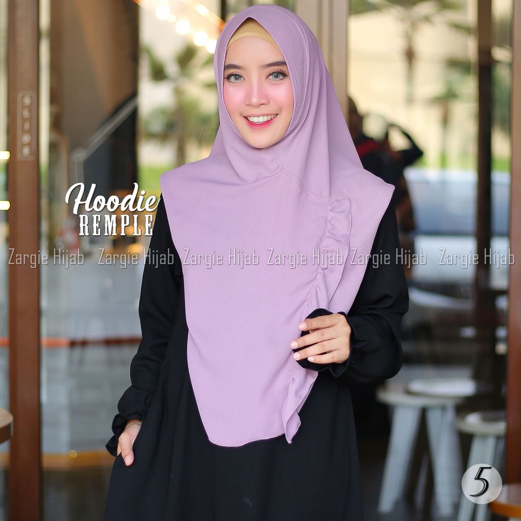 Hijab Hoodie Rempel Ori Zargie
