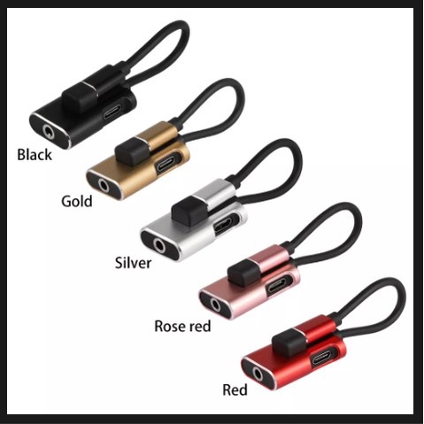 Kabel Data ke Type C model key chain magnet dan audio jack