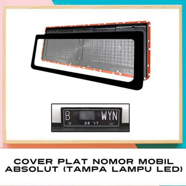 Dudukan Plat Nomor Mobil ACRYLIC Plat Mobil AKRILIK MIKA (Tanpa Led) 1pcs