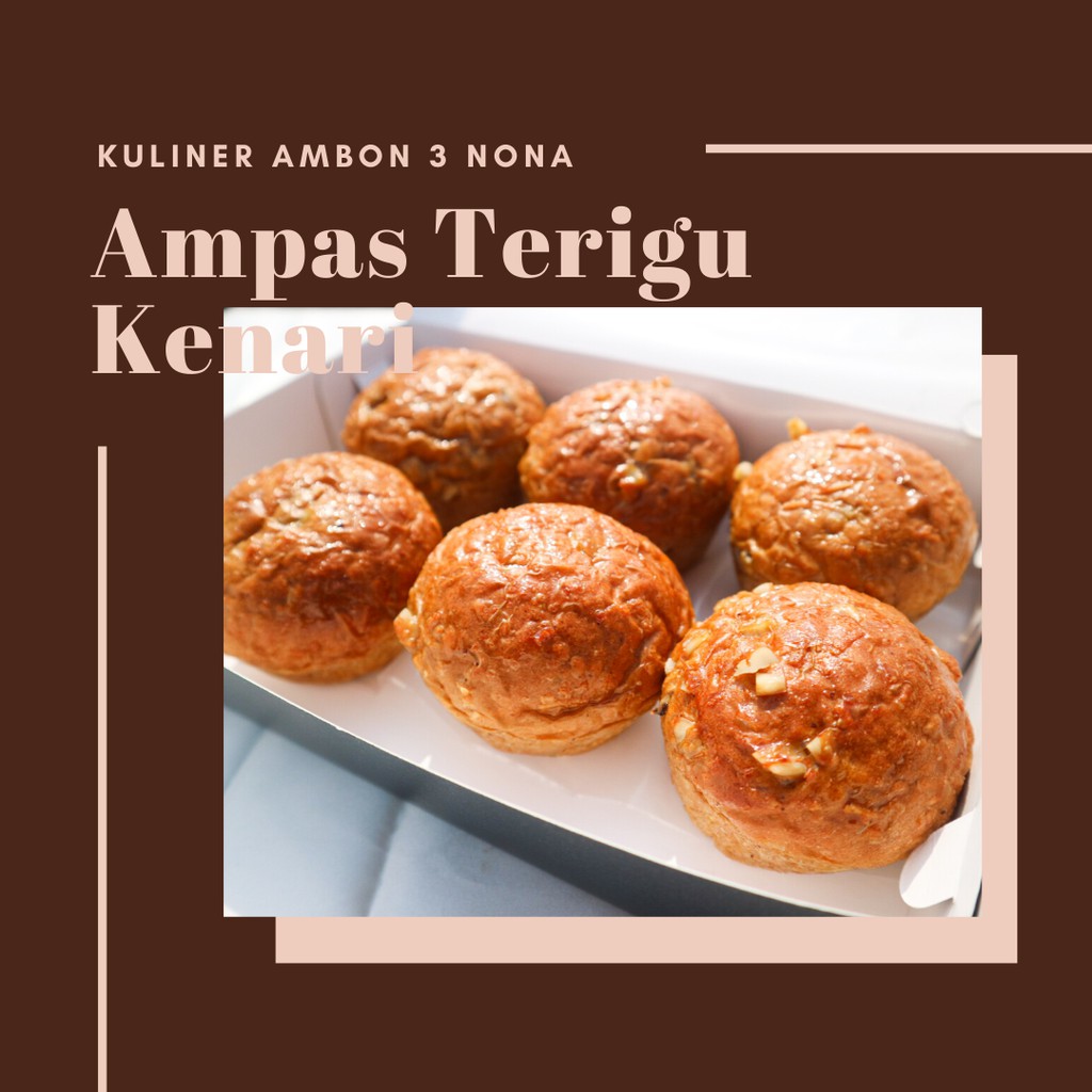 

Ampas Terigu Kenari isi 6 / Kuliner Ambon