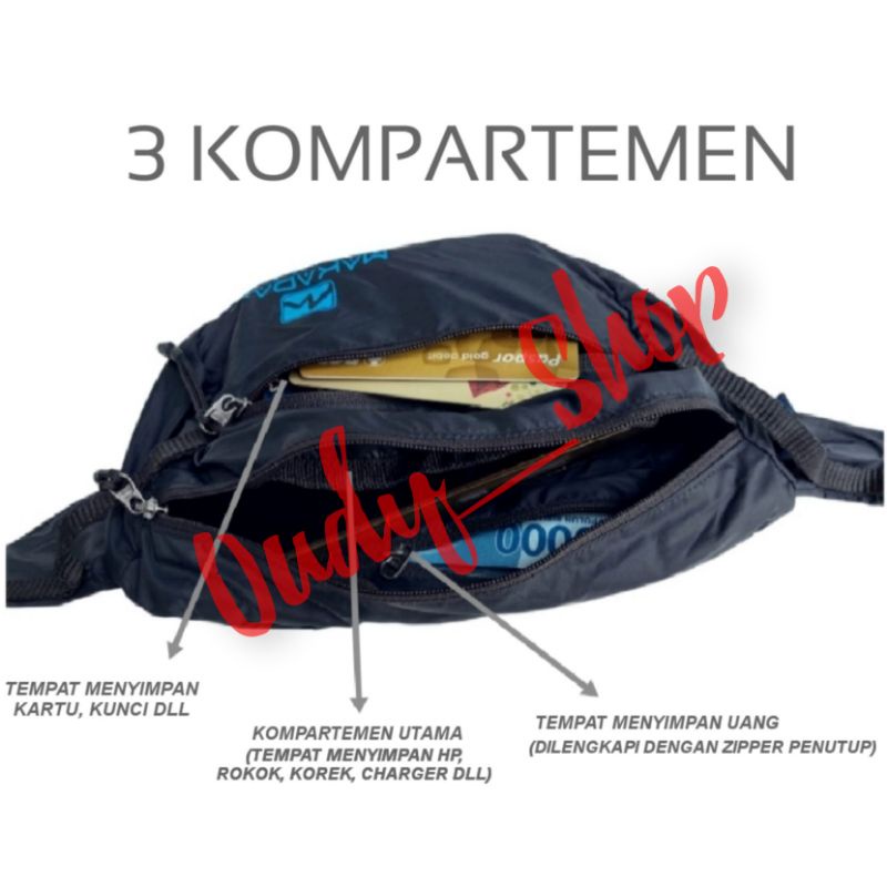 Tas Pinggang Lipat Packable Hip Pack Waist Bag