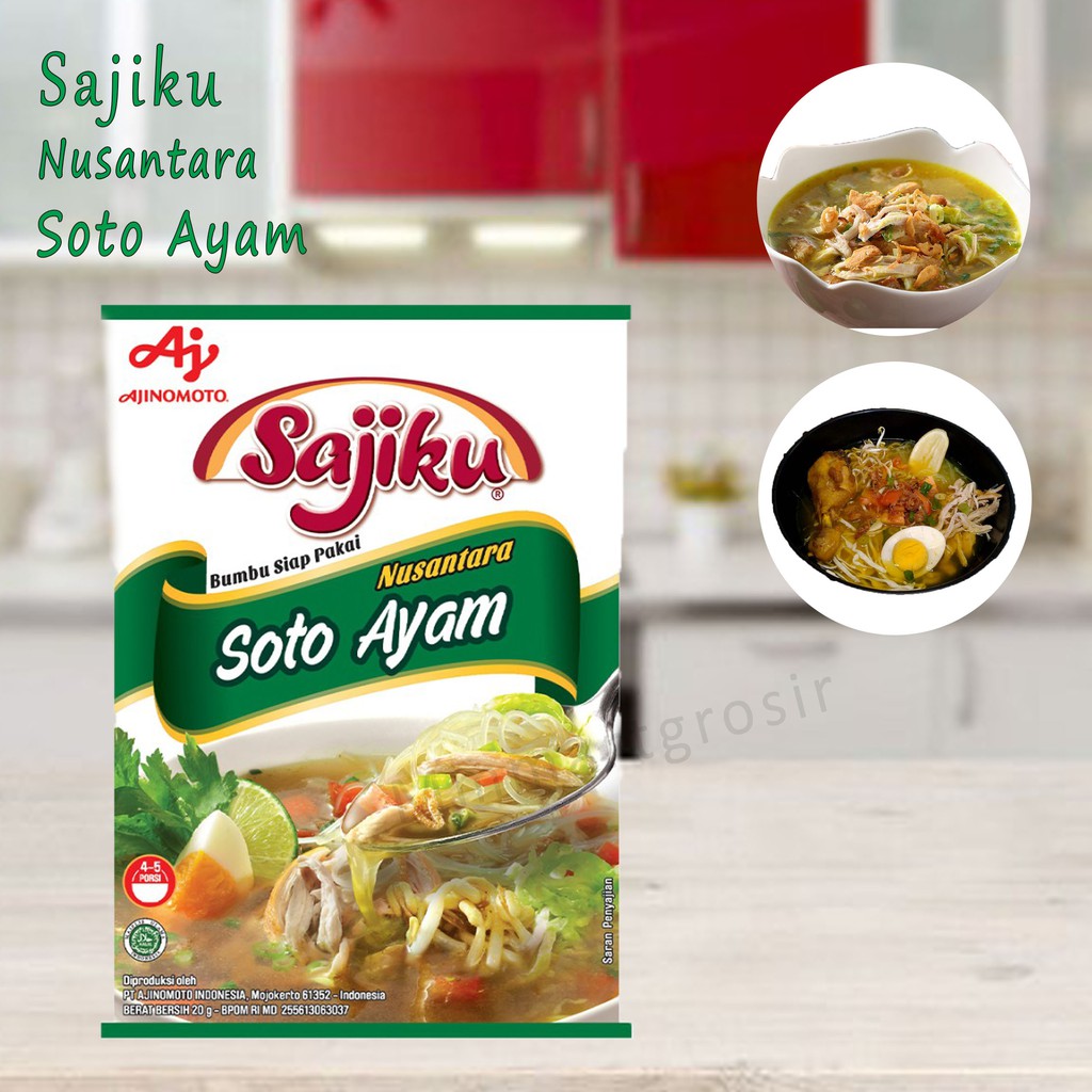 SAJIKU BUMBU SIAP PAKAI NUSANTARA SOTO AYAM 20g