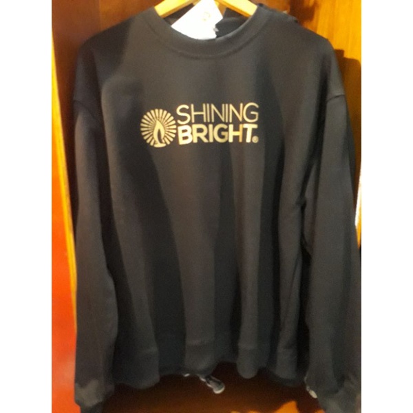 " VIBRANT GOLD " Crewneck Black By Shining Bright
