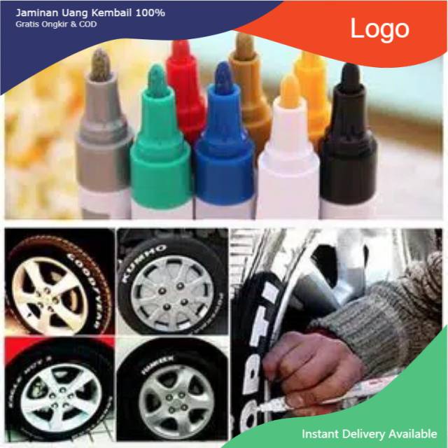 

Spidol Ban Toyo Paint Marker Original Import Warna Warni : Silver Merah Putih Kuning Gold Biru Hitam