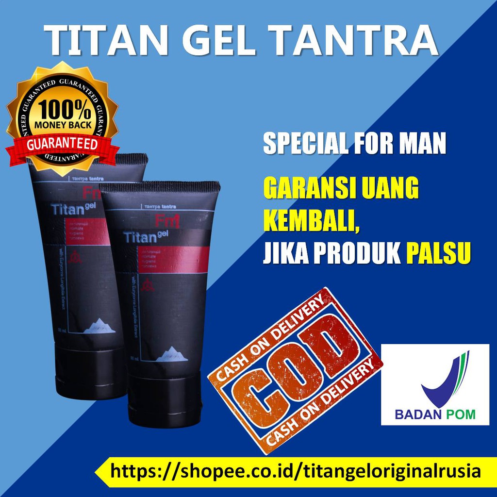 Titan Gel Pembesar Penis Pria obat kuat sex pria obat kuat pria Titan Gel Original Oles Asli