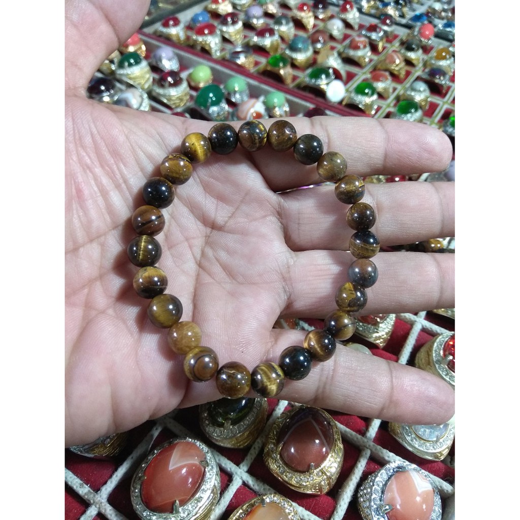 BARANG KUNO - GELANG BATU SRPAH MATA KUCING