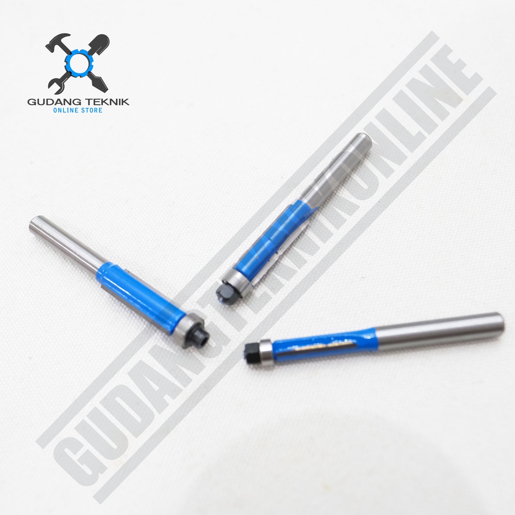 Mata Profil Kayu LAMINATED FLUSH BIT 1/4&quot; x 6mm 8mm 10mm AST / Mata Trimmer Router 1/4 Inch x 6 8 10mm AST Laminated Flush BIT AST