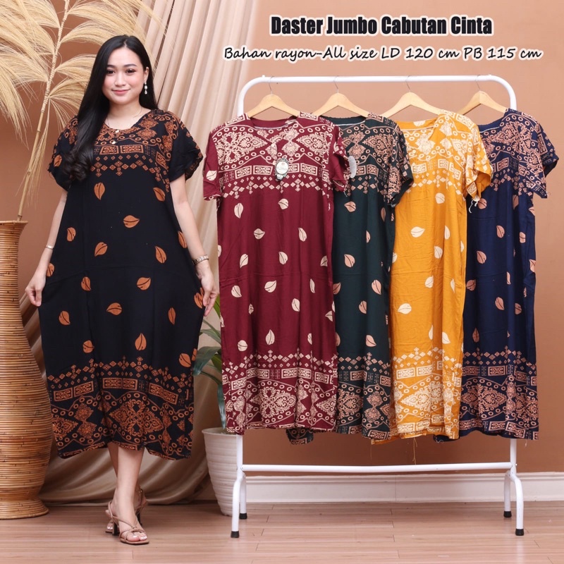 DJ Daster Jumbo Awan Baju Tidur Daster Dress Viral Pekalongan Batik Best Seller-DJ CABUT CINTA