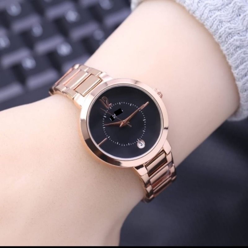 (BISA COD) BEST SELLER! JAM TANGAN FASHION WANITA KACA BELIMBING TANGGAL AKTIF