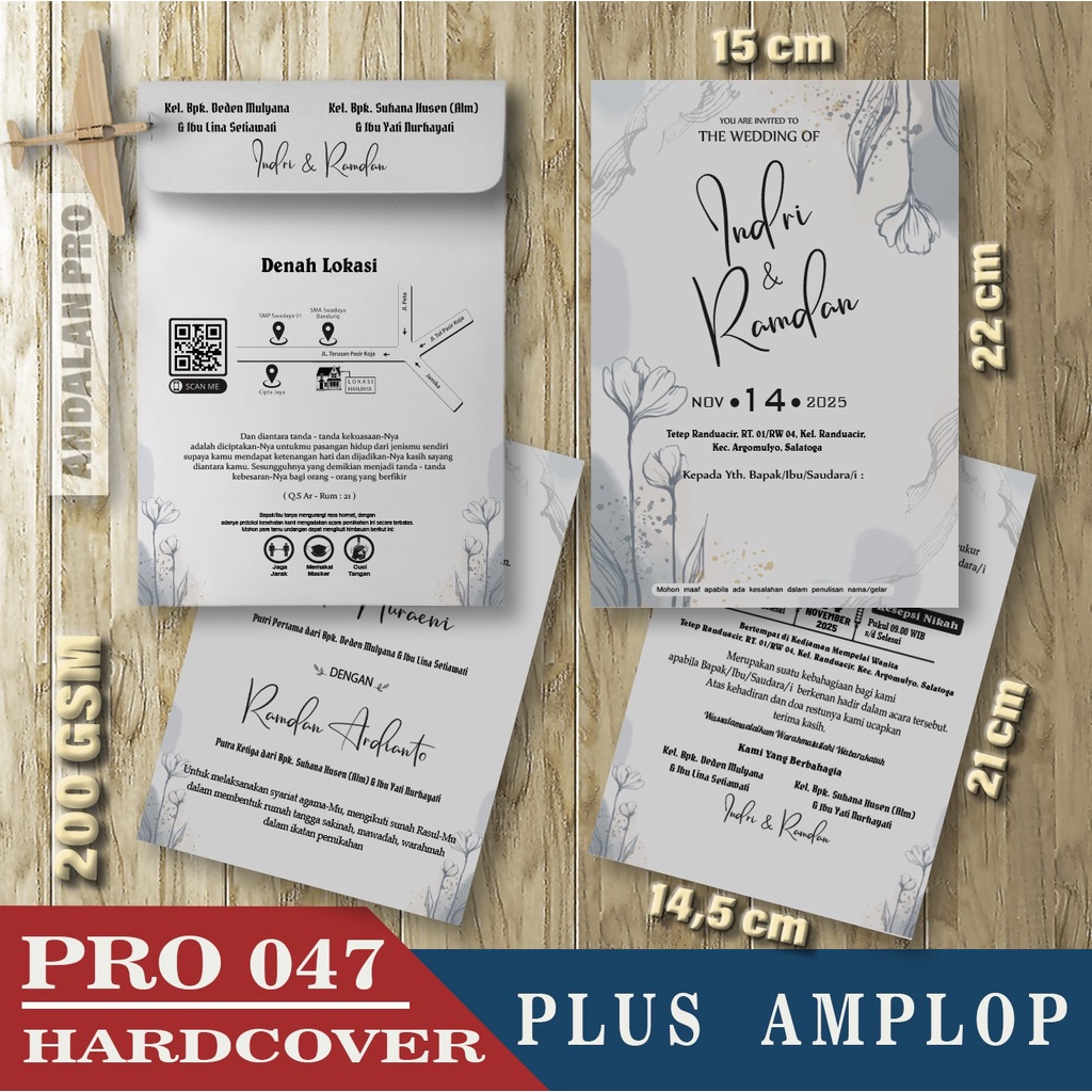 

Pro 047 HC Plus Amplop, Cetak Undangan Hardcover, Bisa Custom Desain Sendiri