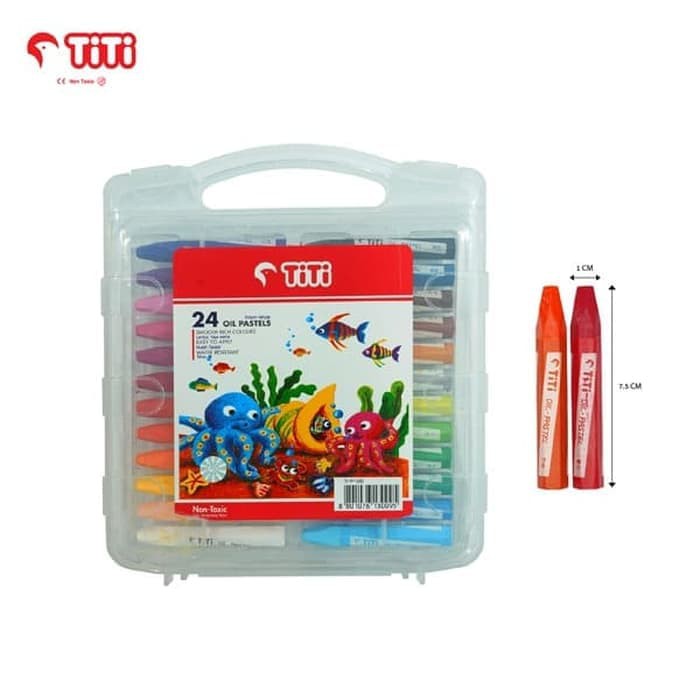 

Oil Pastel / Crayon TiTi TI-P-24S / 24 Warna