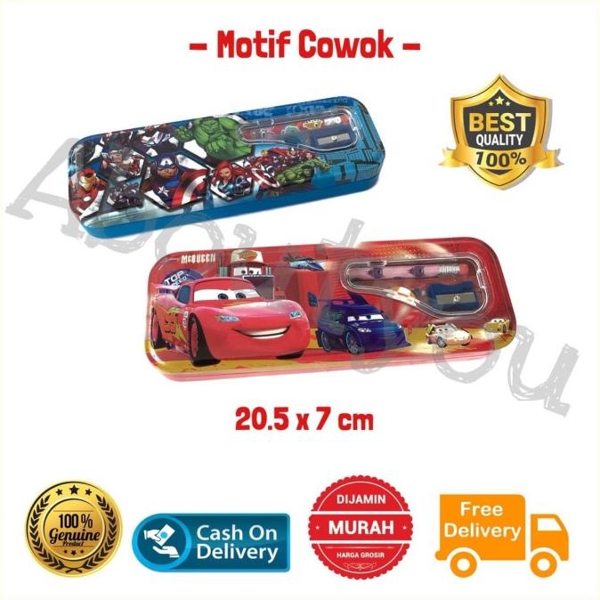 

Grosir Kotak pensil pencil box COWOK lucu unik berkualitas murah