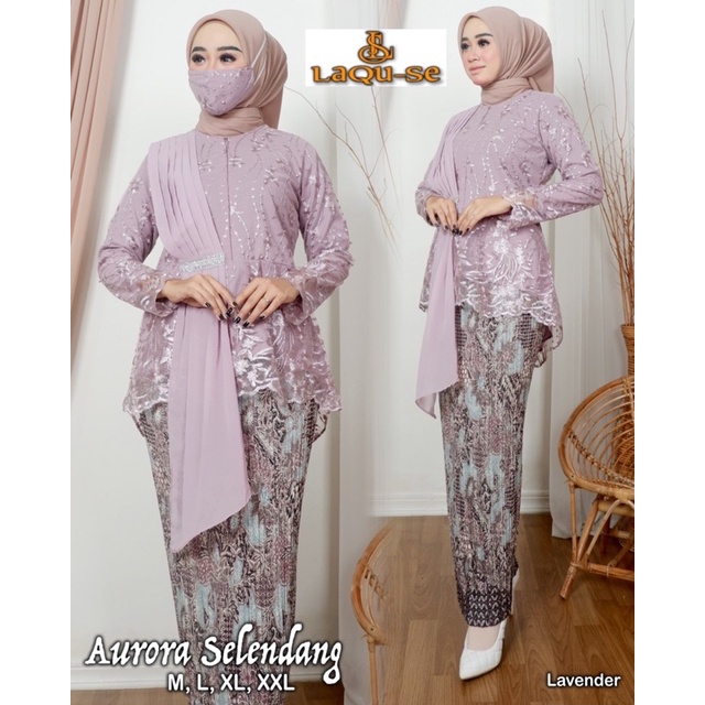 Kebaya Aurora Selendang Stelan Kebaya Slendang Set Kebaya Wisuda Kebaya Modern Atasan Kebaya Blouse Kebaya Terbaru By Laquse Kebaya