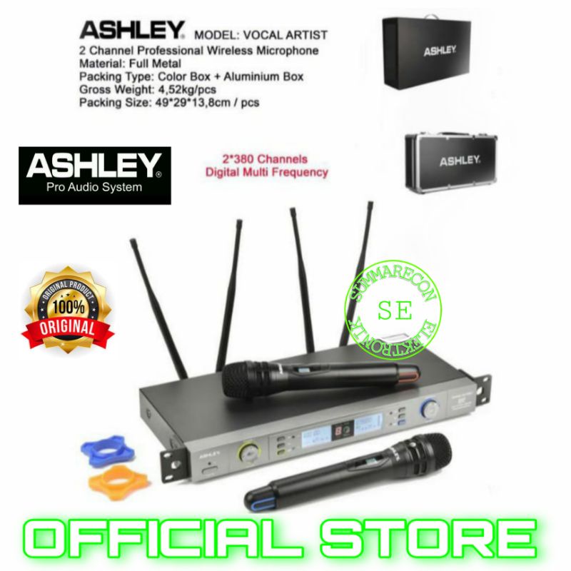 mic wireless ashley original ashley vocal artist