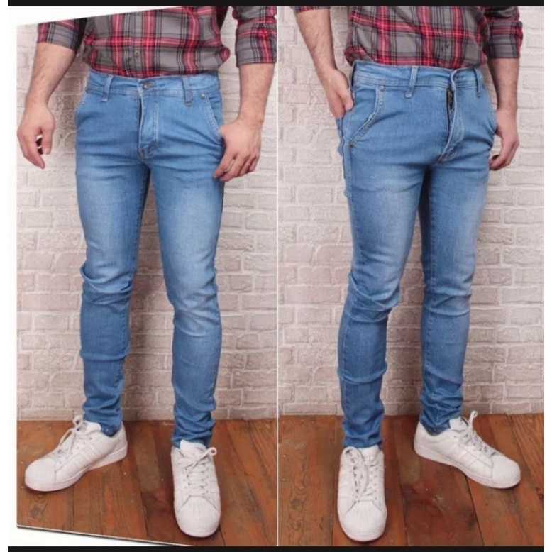 Celana Panjang Pria / Celana Jeans Pria / Celana Pensil Pria / Celana Jeans Pria Slim Fit / Celana Denim Pria / Ripped Jeans Pria / Celana Jeans Pria Bahan Ngaret Model Pensil Harga Termurah