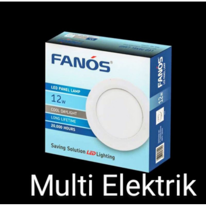 Lampu LED Panel 12 Watt merek Fanos