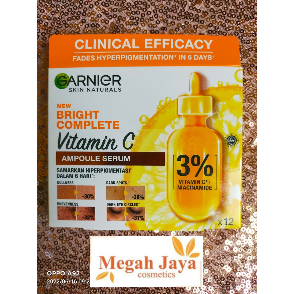 GARNIER BRIGHT COMPLETE AMPOULE SERUM(ISI 12)@MJ