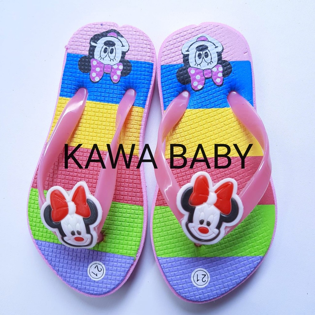 Sandal Jepit Anak Perempuan Pelangi Sendal anak cewe