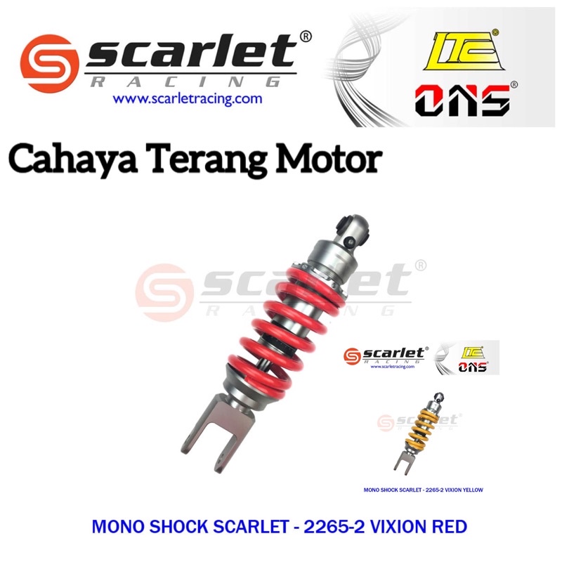 MonoShock Scarlet Original Yamaha Vixion Old , Vixion New , Nvl , Nva , Shock Fastbikes Vixion New , Vixion Old , Shockbreaker Vixion New , Vixion Old , Original Scarlet ,