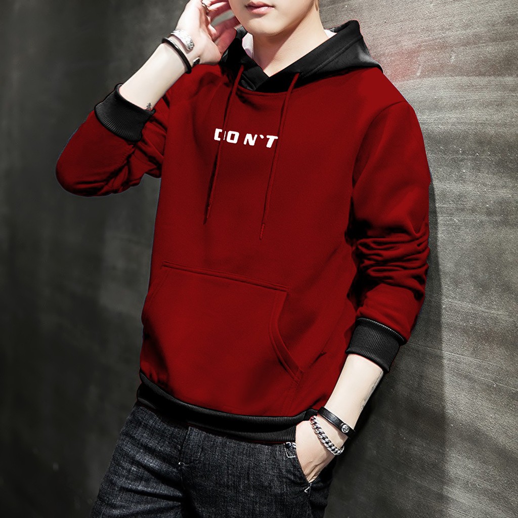 Hoodie Pria / Hodie Pria  / Jaket Pria / Sweater Hoodie DONT Bahan Fleece UK LX-L