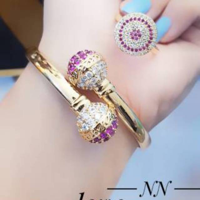 Xuping set perhiasan lapis emas 24k 1503