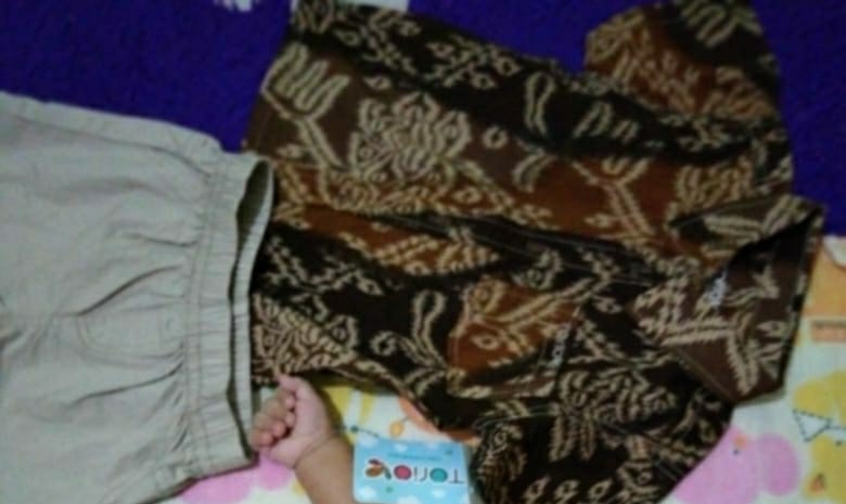 Torio Smart Casual Gold Batik Set - Baju Setelan Anak Laki-laki - Baju Setelan Batik Anak Laki-laki