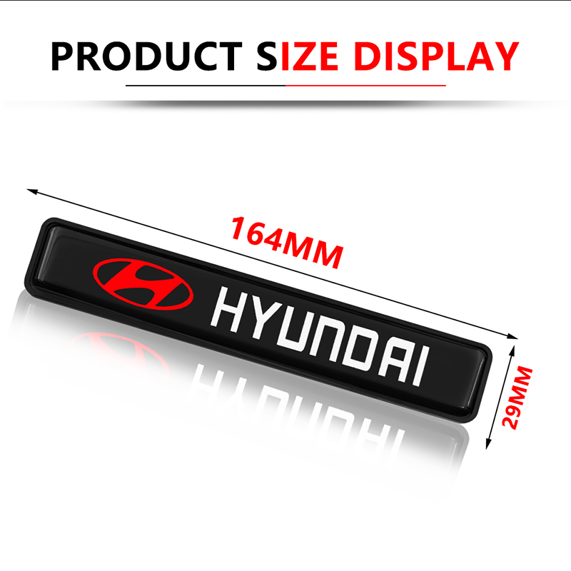 DEPAN Stiker Emblem / Badge Dengan Lampu Led Untuk Hyundai Ioniq Hybrid Elantra Tucson Reina Santa Fe Kona Accent Ix35